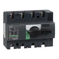 SCHNEIDER ELECTRIC Switch disconnector, Compact INS125, 125A, with black rotary handle, 4P