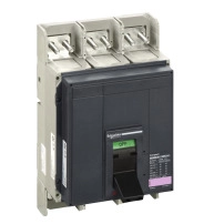 Авт. прекъсвач, ComPact NS1000N, 50kA/415VAC, 1000A, фиксиран, електрическо управление, без изключващо у-во, 3P