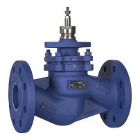 V292 Globe Valve, 2-Way, PN25, Flanged, DN125, 250 Kvs, Nodular Iron Body and Stainless Steel Trim, Stem Down Closed