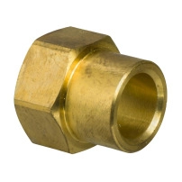 2xDN50 Solder End Connections with Fibre Gaskets, G 2.1/2 to valve, 54 mm Solder