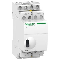 SCHNEIDER ELECTRIC Impulse relay iTL, 4P, 4NO, 16A, 110VDC, 230-240VAC 50/60Hz