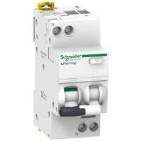 SCHNEIDER ELECTRIC Kомбинирана дефектнотокова защита (RCBO), Acti9 iDPN H Vigi, 1P+N, 6A, C крива, 10000A, A тип, 30mA