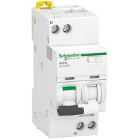 Residual current breaker with overcurrent protection (RCBO), Acti9 iCV40H, 1P+N, 6A, B curve, 10000A, A type, 30mA