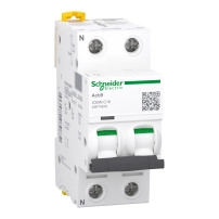 SCHNEIDER ELECTRIC Миниатюрен автоматичен прекъсвач iC60N, 1P+N, 16A, крива C