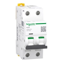 Миниатюрен прекъсвач (MCB), Acti9 iC60N, 1P+N, 16A, B крива, 6000A (IEC/EN 60898-1), 10kA (IEC/EN 60947-2)