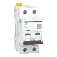 SCHNEIDER ELECTRIC Миниатюрен автоматичен прекъсвач iC60L, 2P, 10A, крива Z