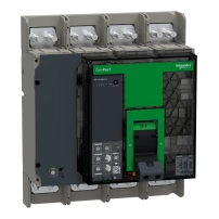 Прекъсвач, ComPacT NS630bN, 50kA at 415VAC, 4P, фиксиран, ръчно управление, MicroLogic 6.0 контролен блок, 630A