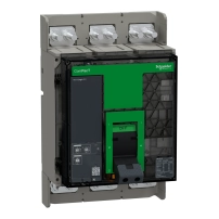 Прекъсвач, ComPacT NS1000N, 50kA at 415VAC, 3P, фиксиран, ръчно управление, MicroLogic 2.0 контролен блок, 1000A