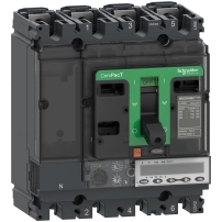 Автоматичен прекъсвач, ComPacT NSX100HB1, 75kA/690VAC, 4 полюса, MicroLogic 5.2E изключвателно устройство 100A