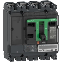 Автоматичен прекъсвач, ComPacT NSX100HB1, 75kA/690VAC, 4 полюса, MicroLogic 6.2E изключвателно устройство 40A