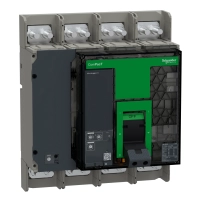 Прекъсвач, ComPacT NS1600H, 70kA at 415VAC, 4P, фиксиран, ръчно управление, MicroLogic 2.0 контролен блок, 1600A