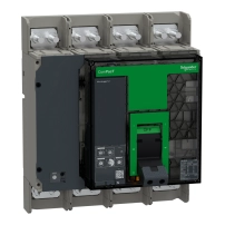 Прекъсвач, ComPacT NS1600N, 50kA at 415VAC, 4P, фиксиран, ръчно управление, MicroLogic 5.0 контролен блок, 1600A