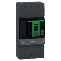 Автоматичен прекъсвач, ComPacT NSX400K, 36kA/800VAC, 10kA/1000VAC, 4 полюса, MicroLogic 2.3 Изключващо устройство, 250A
