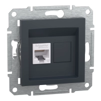 Компютърна розетка RJ45 сat6  UTP, антрацит