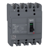 Автоматичен прекъсвач EasyPact EZC100H - TMD - 50 A - 4 полюса 3d