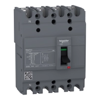 Автоматичен прекъсвач EasyPact EZC100N - TMD - 20 A - 4 полюса 3d