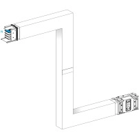 Zed, Canalis KSA630, алуминий, 630A, all sides made to measure, 1 fire barrier, upward/downward, 3L+N+PE, бял RAL9001