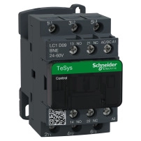 SCHNEIDER ELECTRIC Контактор TeSys D, 3P, <= 440V, 9A AC-3, 24..60V AC/DC бобина