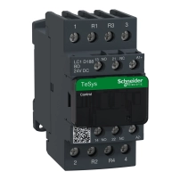 Контактор, TeSys Deca, 4P(2NO+2NC), AC-1, 0 to 440V, 32A, 24VDC coil, screw clamp terminals