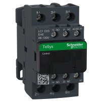 SCHNEIDER ELECTRIC Контактор 3P(3NO), AC-3/AC-3e, <=440V, 25A, 48-130V AC/DC