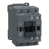 SCHNEIDER ELECTRIC Контактор Easy TeSys Control, LC1E,3P(3NO), AC-3, <=440V, 25A, 24V DC бобина, 1 NC спомагателен контакт