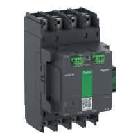 Високомощен контактор, TeSys Giga, 4 полюса (4NO), AC-1 <=440V 305A, разширена версия, 200…500V широколентова AC/DC намотка