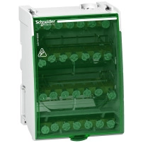 SCHNEIDER ELECTRIC Дистри блок SCREW DISTRIBUTION BLOCK 4P 100A 28HOLES