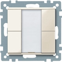 SCHNEIDER ELECTRIC Бутон, бял, System M