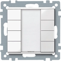SCHNEIDER ELECTRIC Бутон, бял, , System M