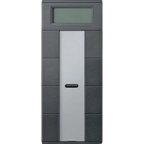 KNX бутон 4-модулен с термостат, антрацитe, System M