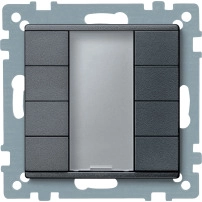 SCHNEIDER ELECTRIC Бутон KNX 4 GANG SYSM, антрацит