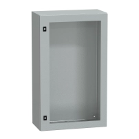 Табло Spacial CRN с прозрачна врата без монтажна плоча, H1000xW600xD300 IP66 IK08 RAL7035..