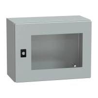 Табло Spacial CRN с прозрачна врата без монтажна плоча, H300xW400xD200 IP66 IK08 RAL7035..