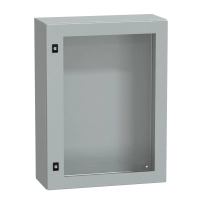Табло Spacial CRN с прозрачна врата без монтажна плоча, H800xW600xD250 IP66 IK08 RAL7035..