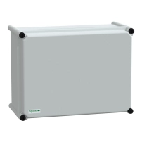 SCHNEIDER ELECTRIC Мод. кутия с непр. капак 7035 opaq PC PLS box27x36x18