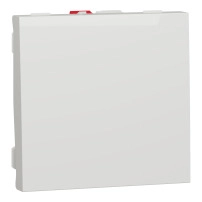 Еднополюсен ключ, бял One-way switch 10A 2modules