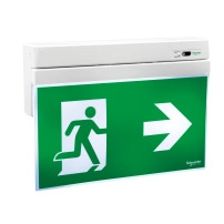 SCHNEIDER ELECTRIC Авариен знак за изход, Exiway SmartExit Activa, самодиагностика, поддържан, 24 m, 3 h