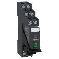SCHNEIDER ELECTRIC Интерфейс реле с основа, Harmony електромеханични релета, 5A, 2CO, с LED, предварително сглобено, заключващ се тест бутон, 24V AC