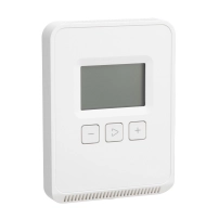 Сензор, SpaceLogic SLP Series, стая, влажност, температура, сегментиран LCD дисплей, BACnet MSTP/Modbus изходи, матово бял корпус