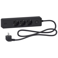 Разклонител 3 Гнезда & 2 USB 1.5M Антрацит