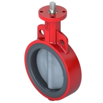 VF209W High Pressure Butterfly Valve, 2-Way, DN300, Wafer Flanged, Nylon Disc, EPDM Liner, Kvs 6946 , Max ?P 1200 kPa