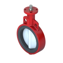 VF299W 2-Way Low Pressure Butterfly Valve, DN250, Wafer Flanged, Nylon Disc, Kvs 6946 m?/h, Max ?P 350 kPa