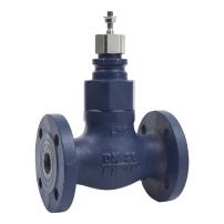 VGS211F Globe Valve for Steam upto 200 °C, 2-Way, Flanged, DN15, Kvs 1.6 m?/h, Stainless Steel Trim, Stem Down Closed.