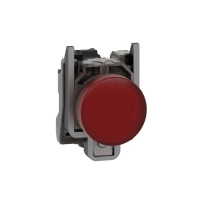 SCHNEIDER ELECTRIC Pilot light, metal, red, Ø22, LED, 230..240V AC
