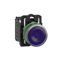 SCHNEIDER ELECTRIC Свет. бутон, син, 1NO+1NC, 24V AC/DC