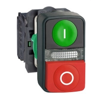 SCHNEIDER ELECTRIC Светещ бутон двоен LED/24V XB5AW73731B5