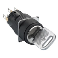 SCHNEIDER ELECTRIC Селекторен ключ, Ø16, със секретен ключ, 3-поз., 2CO