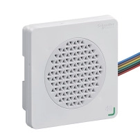 Elec alarm white DIN72 voice NPN 12V