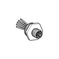 4 WIRES PLASTIC M12/PG13 ISO SOCKET