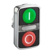 SCHNEIDER ELECTRIC Мет. глава за сдвоен бутон с индик. с маркир O,I ZB4BW7A3741